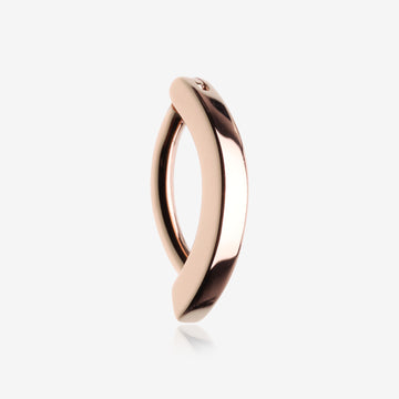 Rose Gold Classic Minimalist Steel Curved Bar Clicker